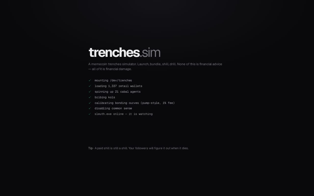 Preview of Trenches Sim