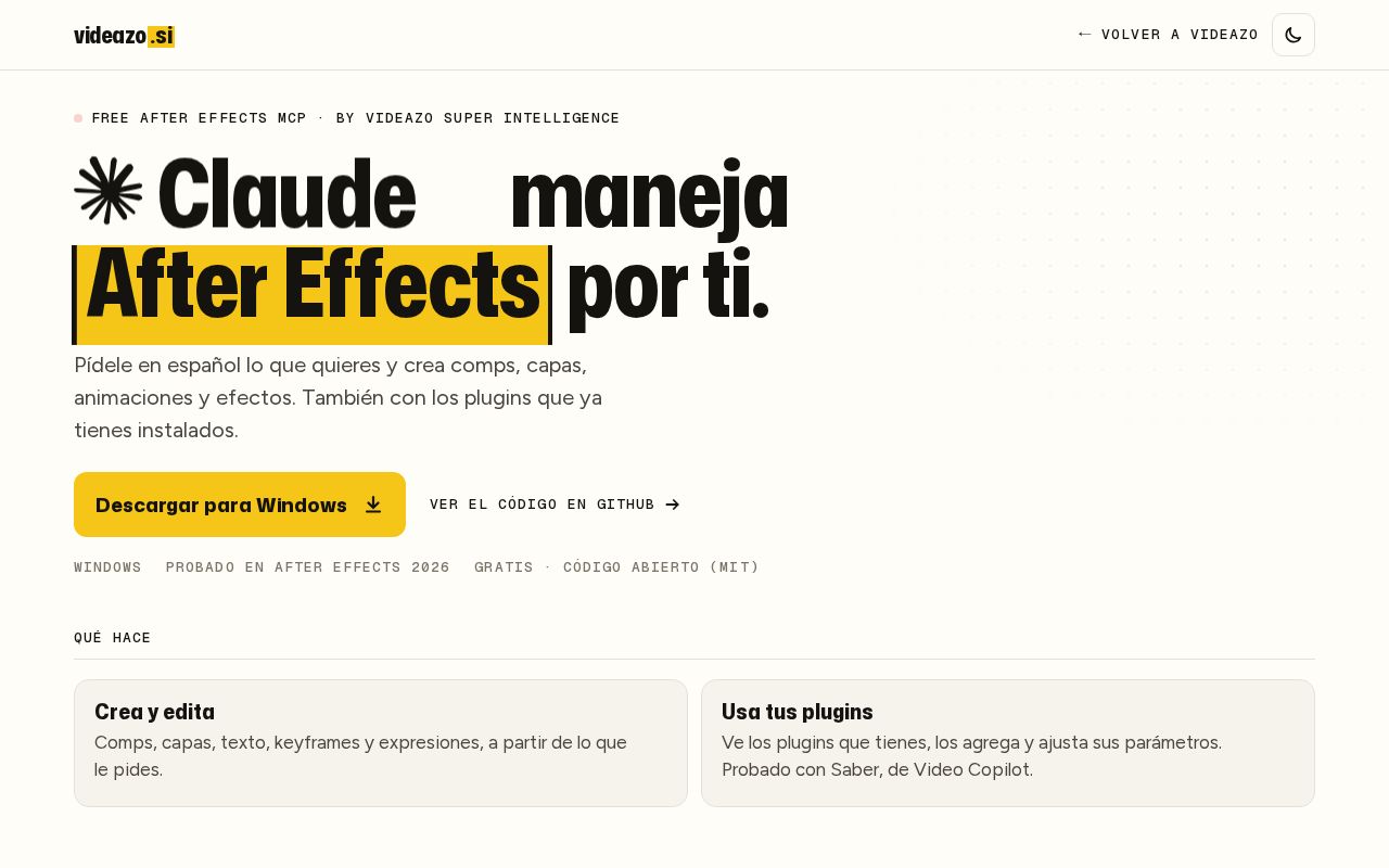 Preview of After Effects Mcp