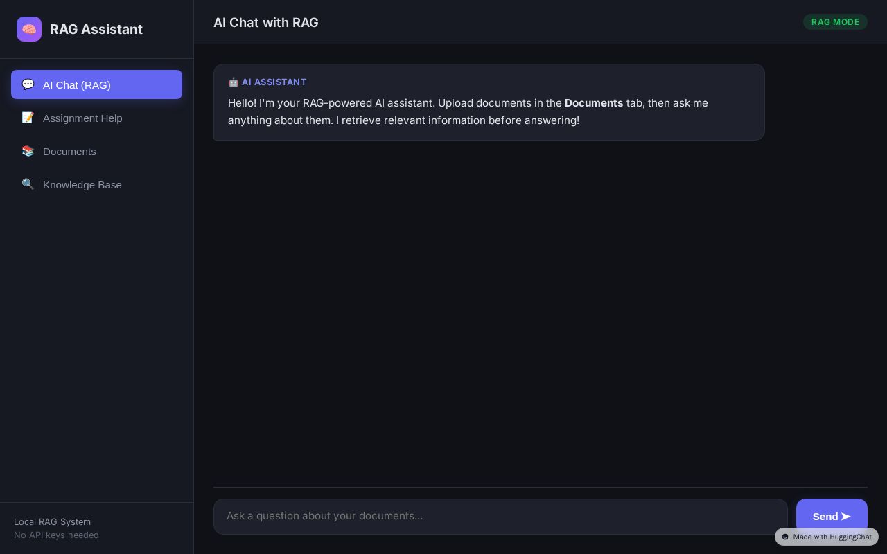 Preview of RAG AI Assistant System
