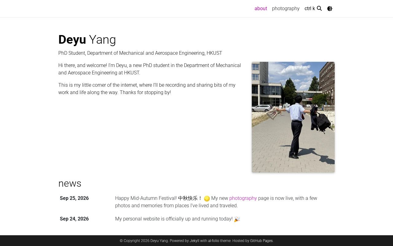 Preview of Deyu Yang Github Io