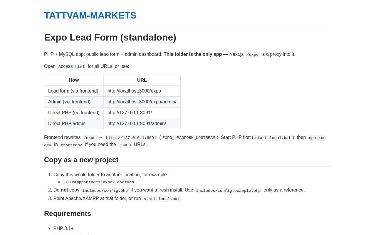 Preview of TATTVAM MARKETS