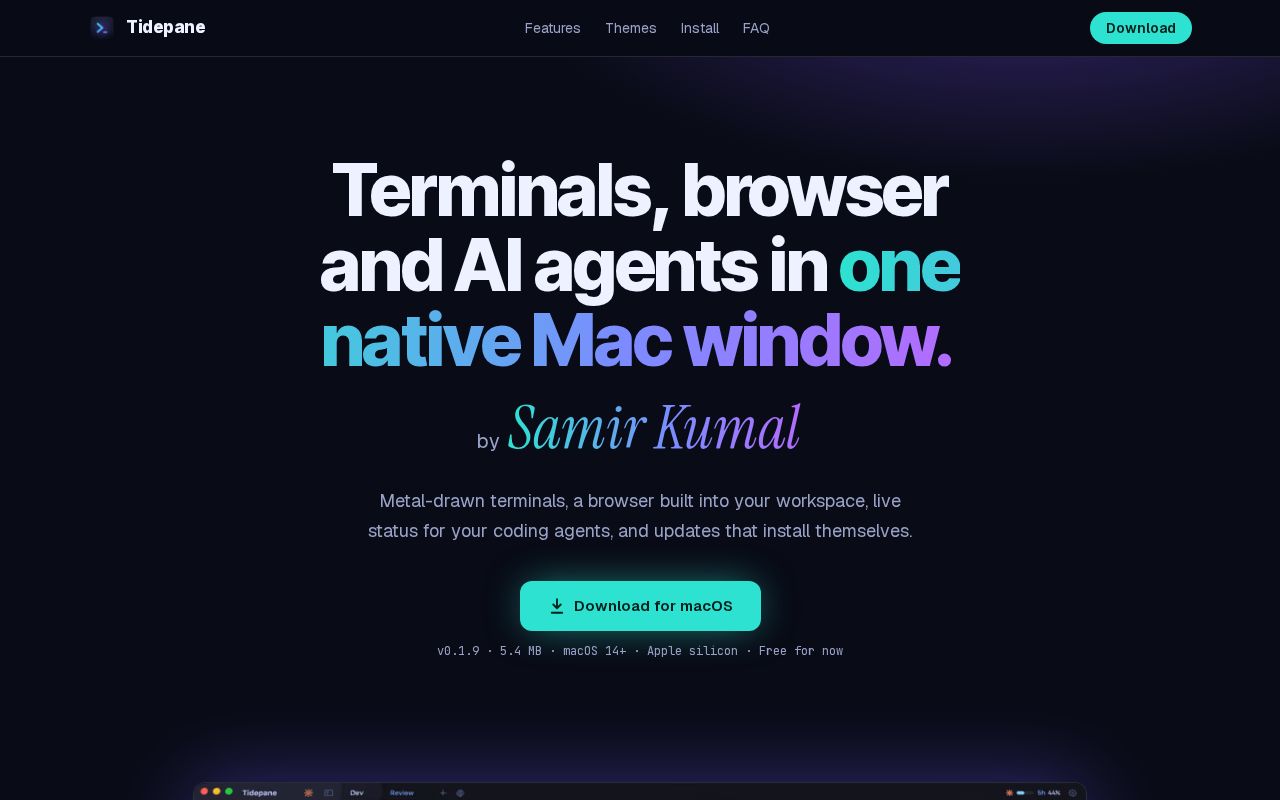 Preview of Tidepane Releases