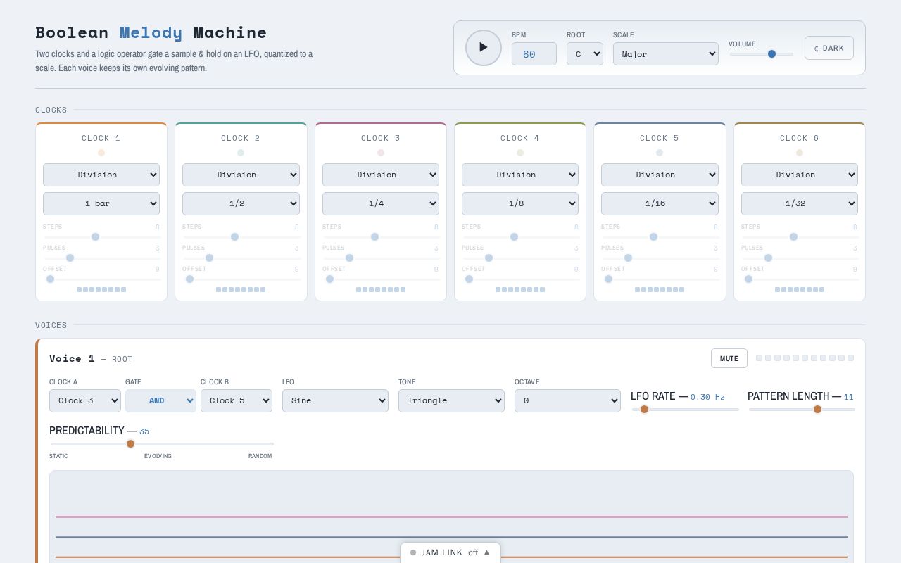 Preview of Boolean Melody Machine