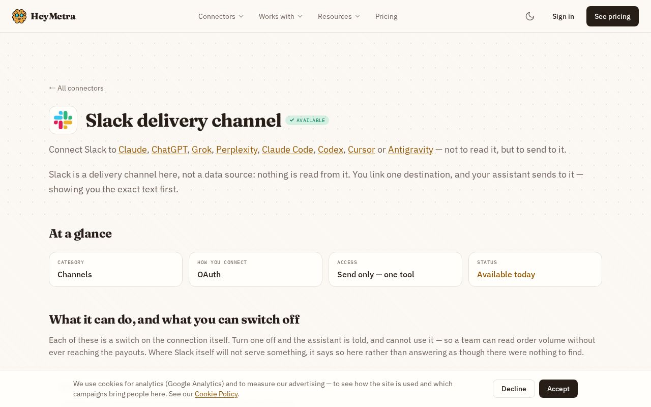 Preview of Slack Mcp