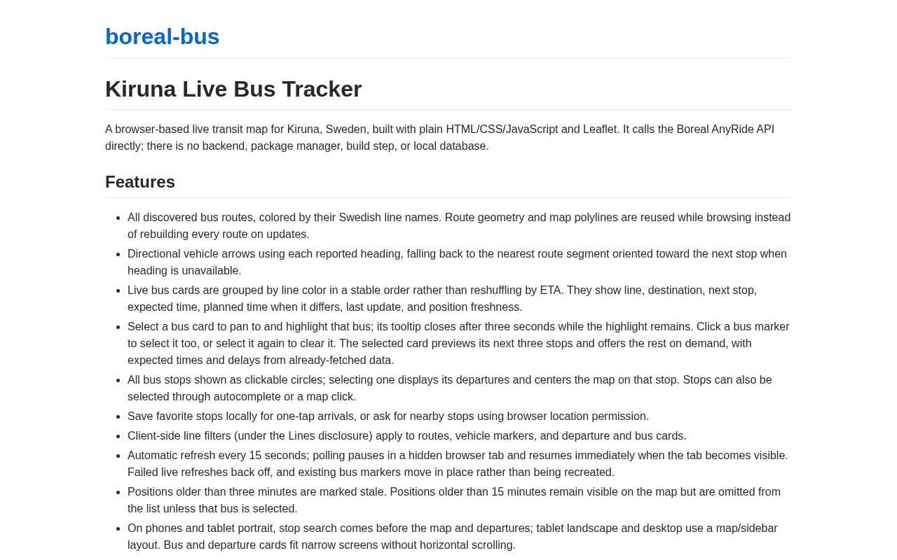 Preview of Boreal Bus