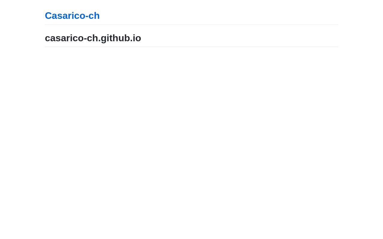 Preview of Casarico Ch Github Io