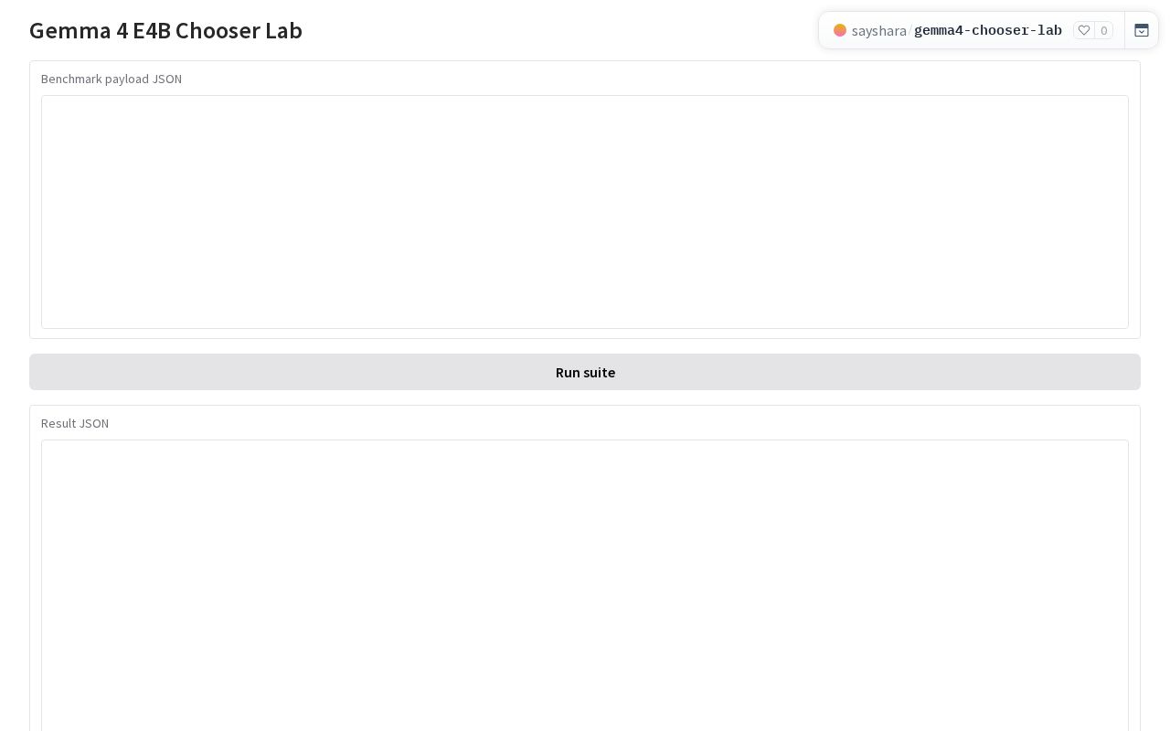 Preview of Gemma 4 E4B IT Chooser Lab