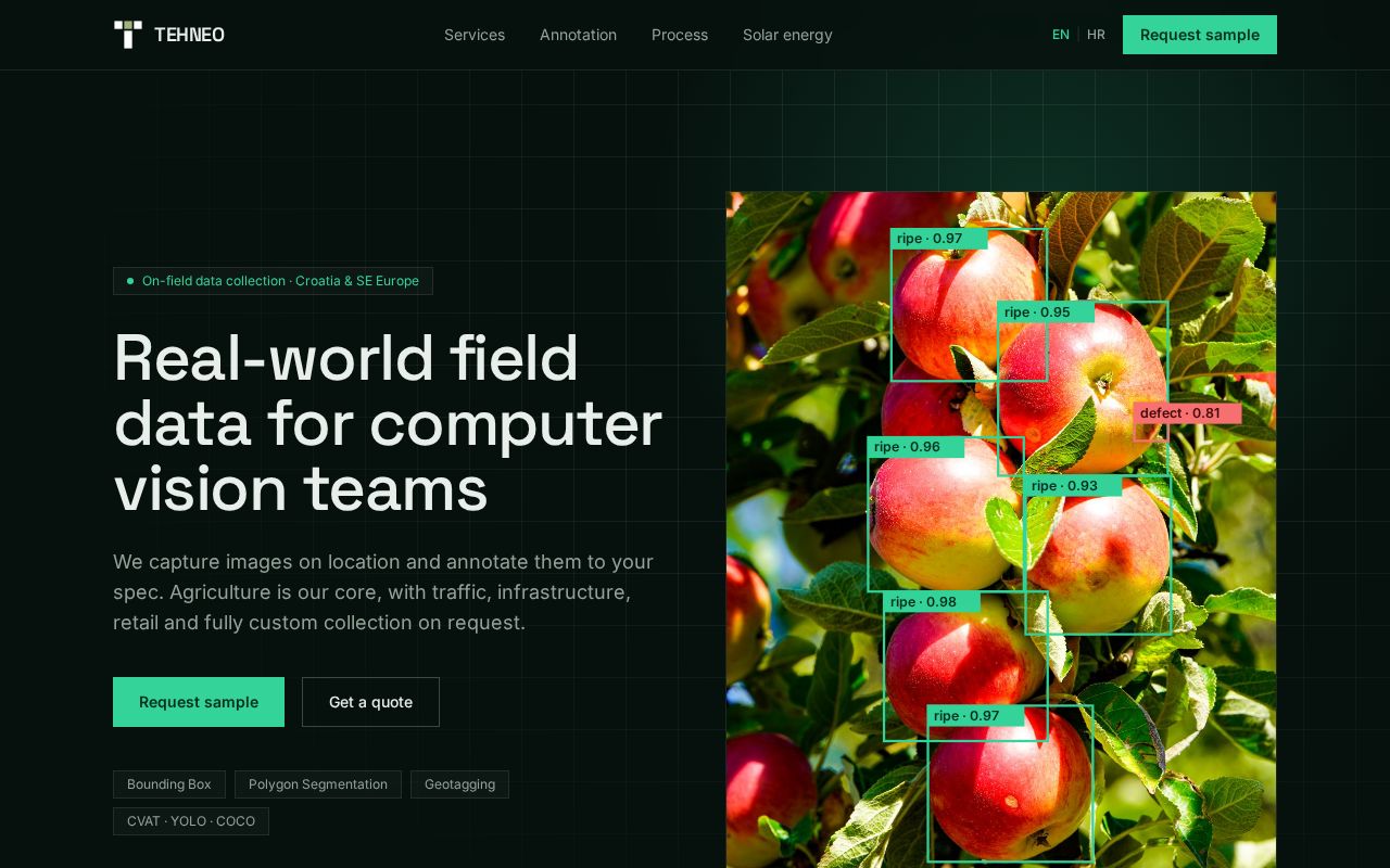 Preview of Tehneo Website