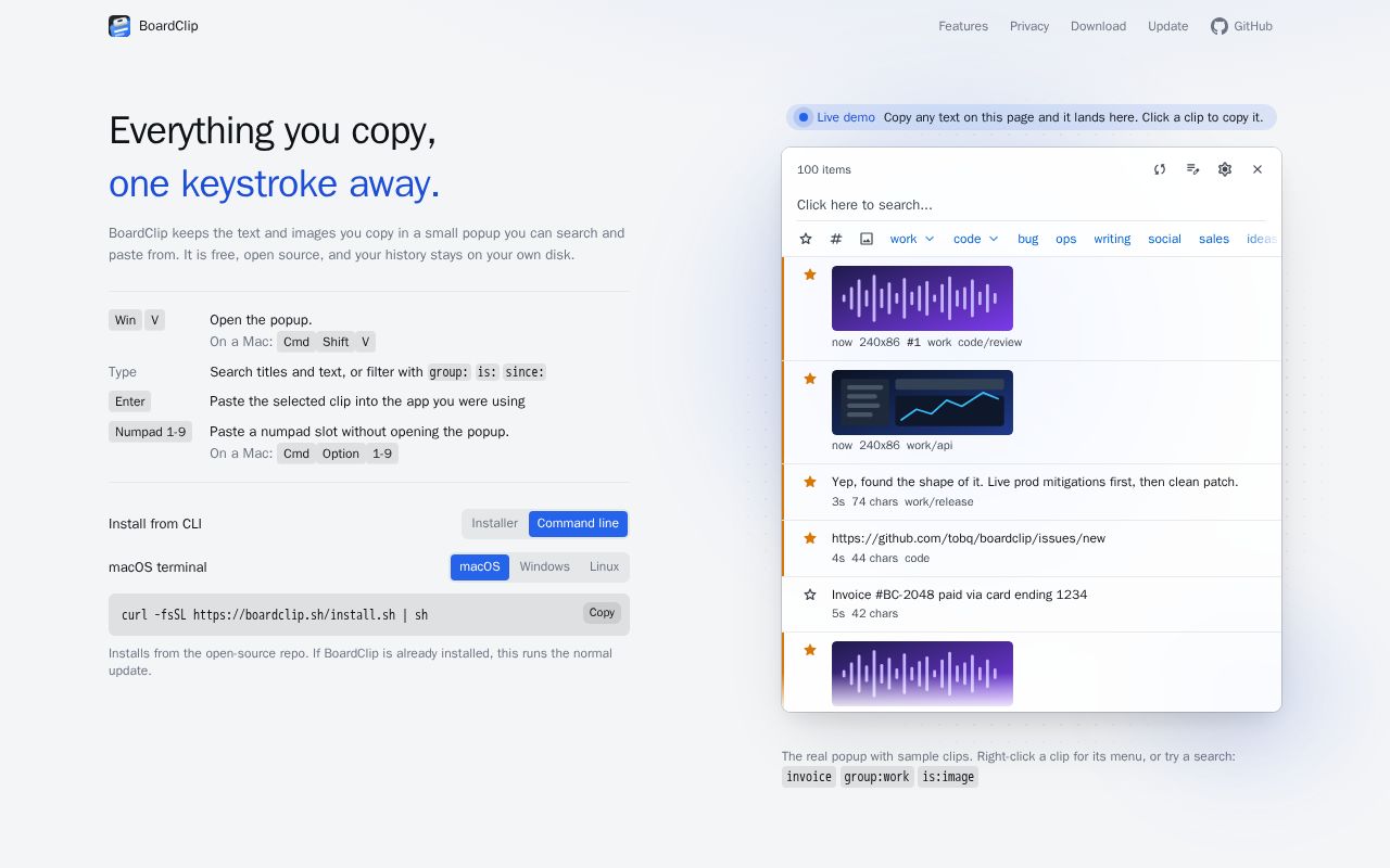 Preview of BoardClip