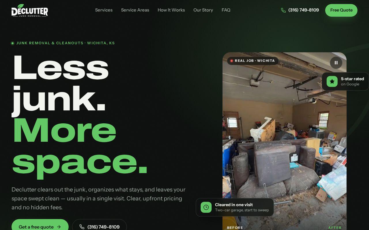 Preview of Declutter Website