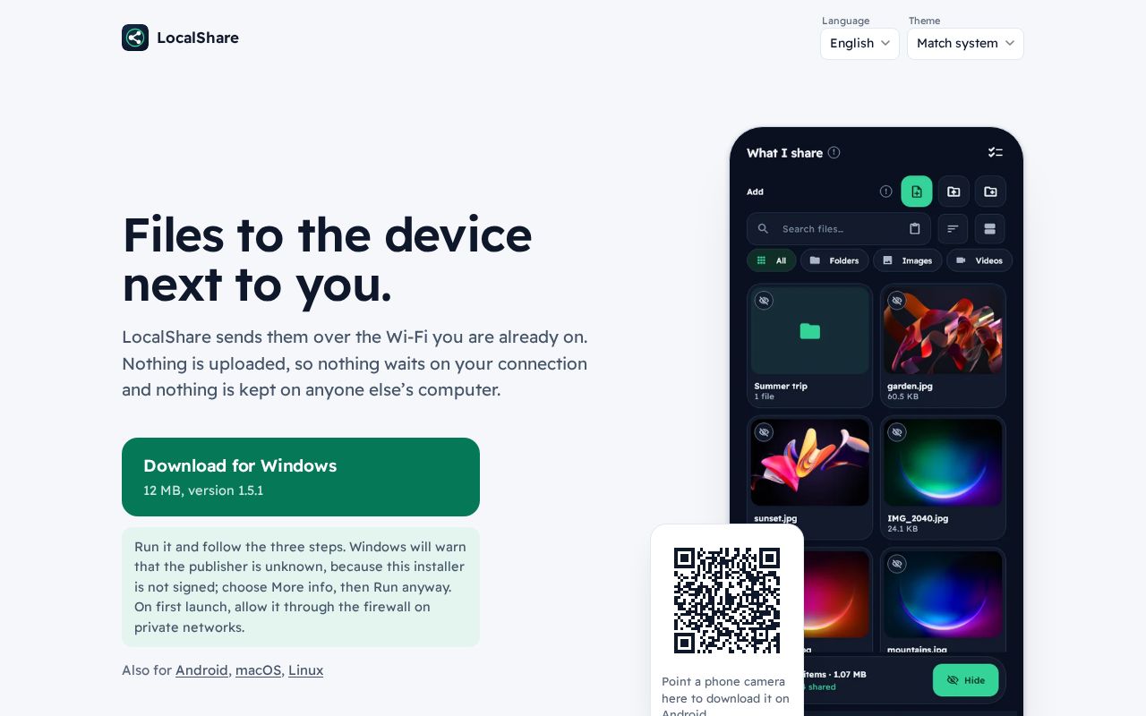 Preview of LocalShare Releases