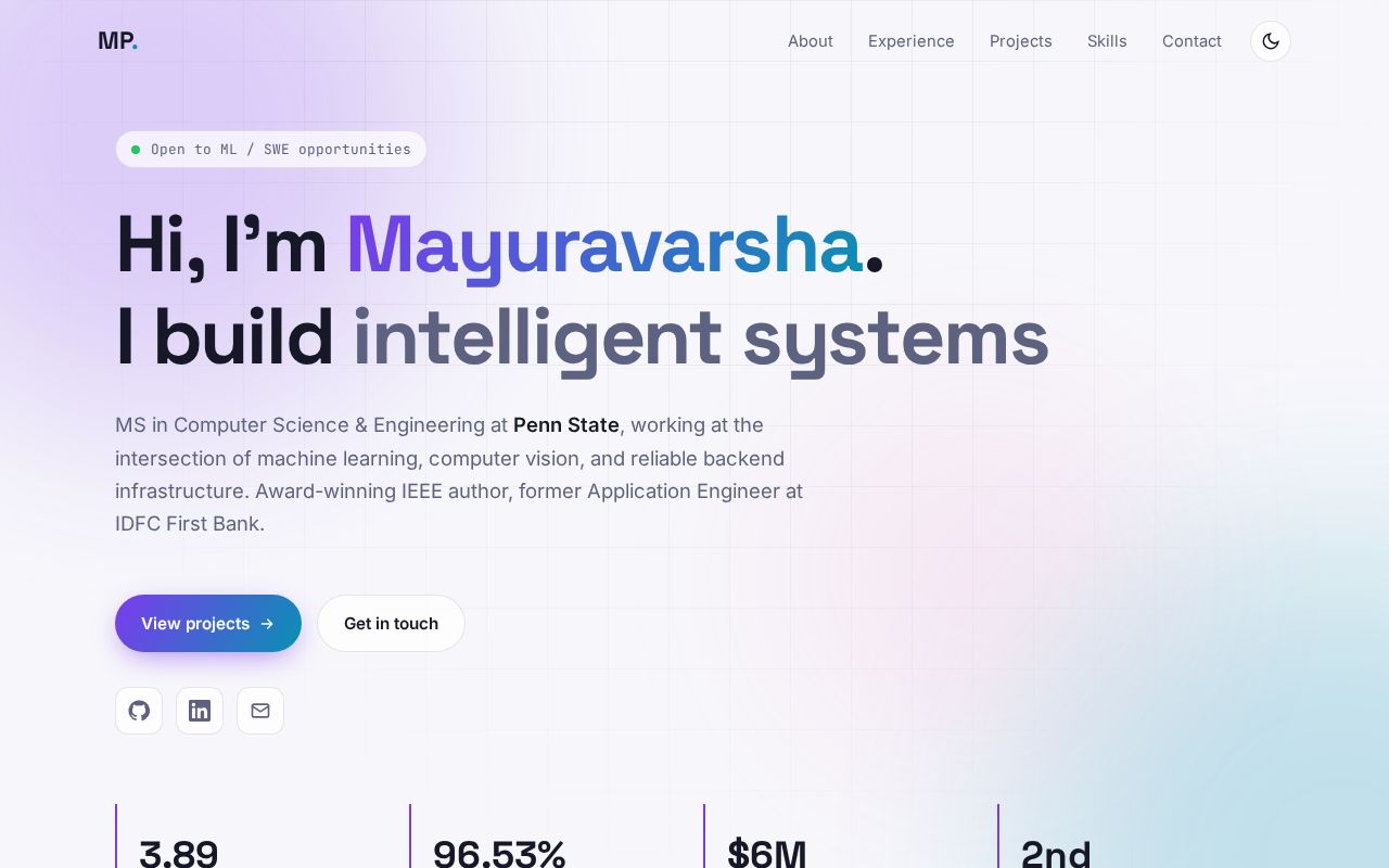 Preview of Mayuravarsha Github Io