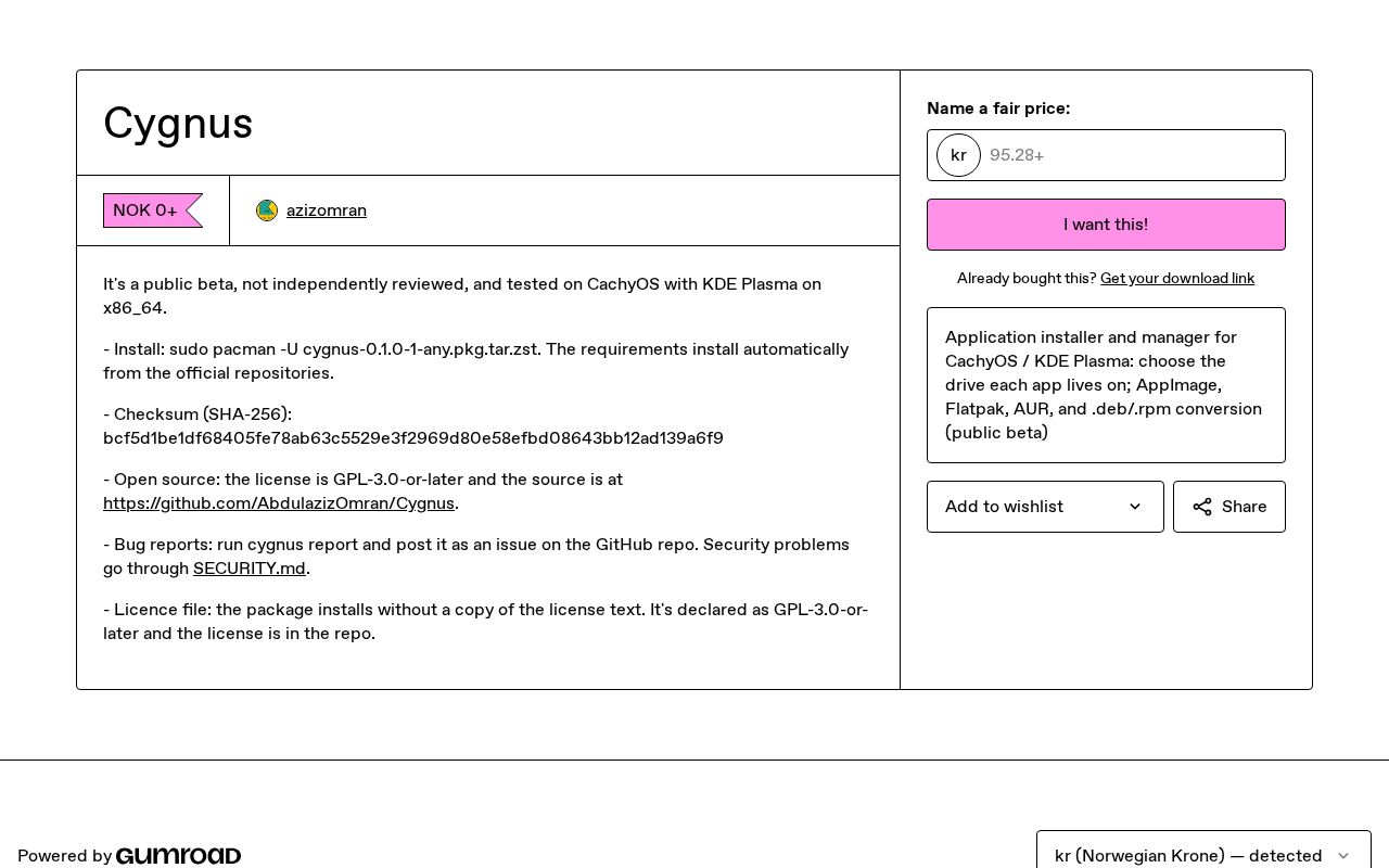 Preview of Cygnus