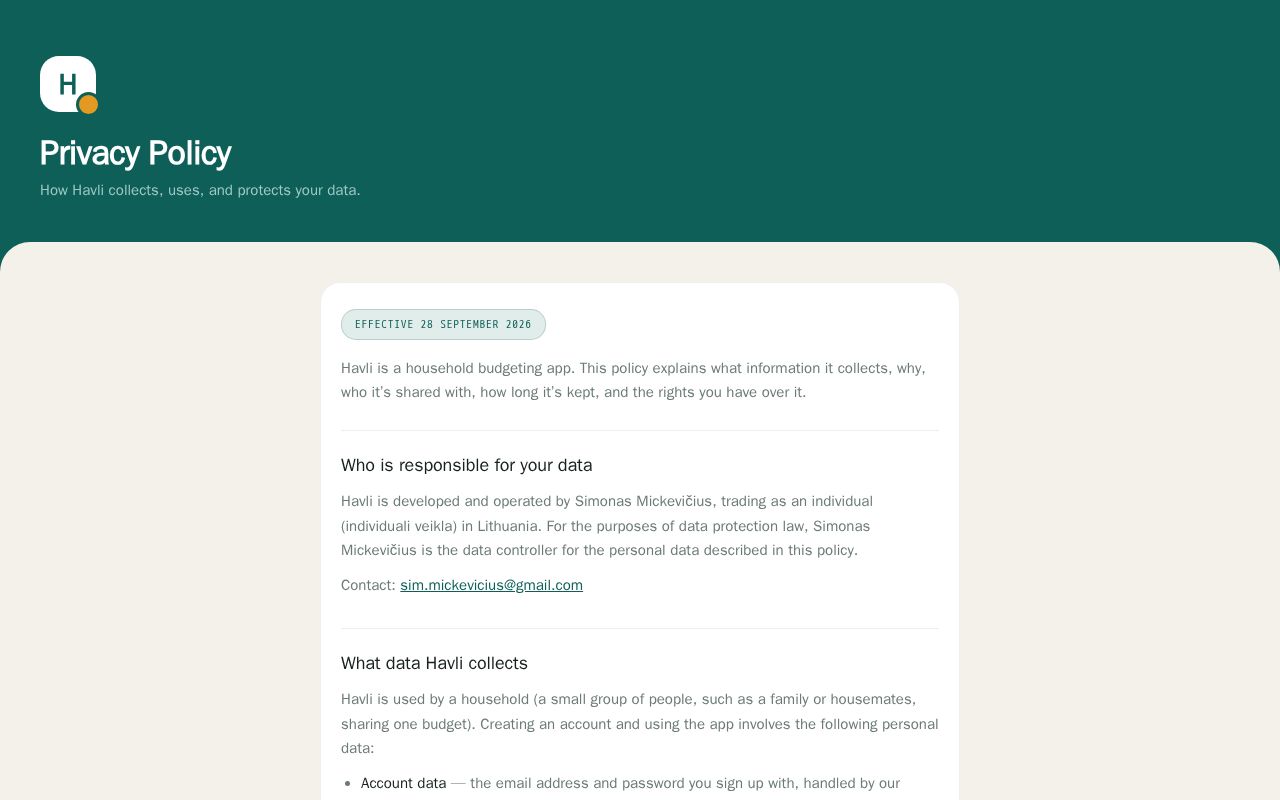 Preview of Havli Legal