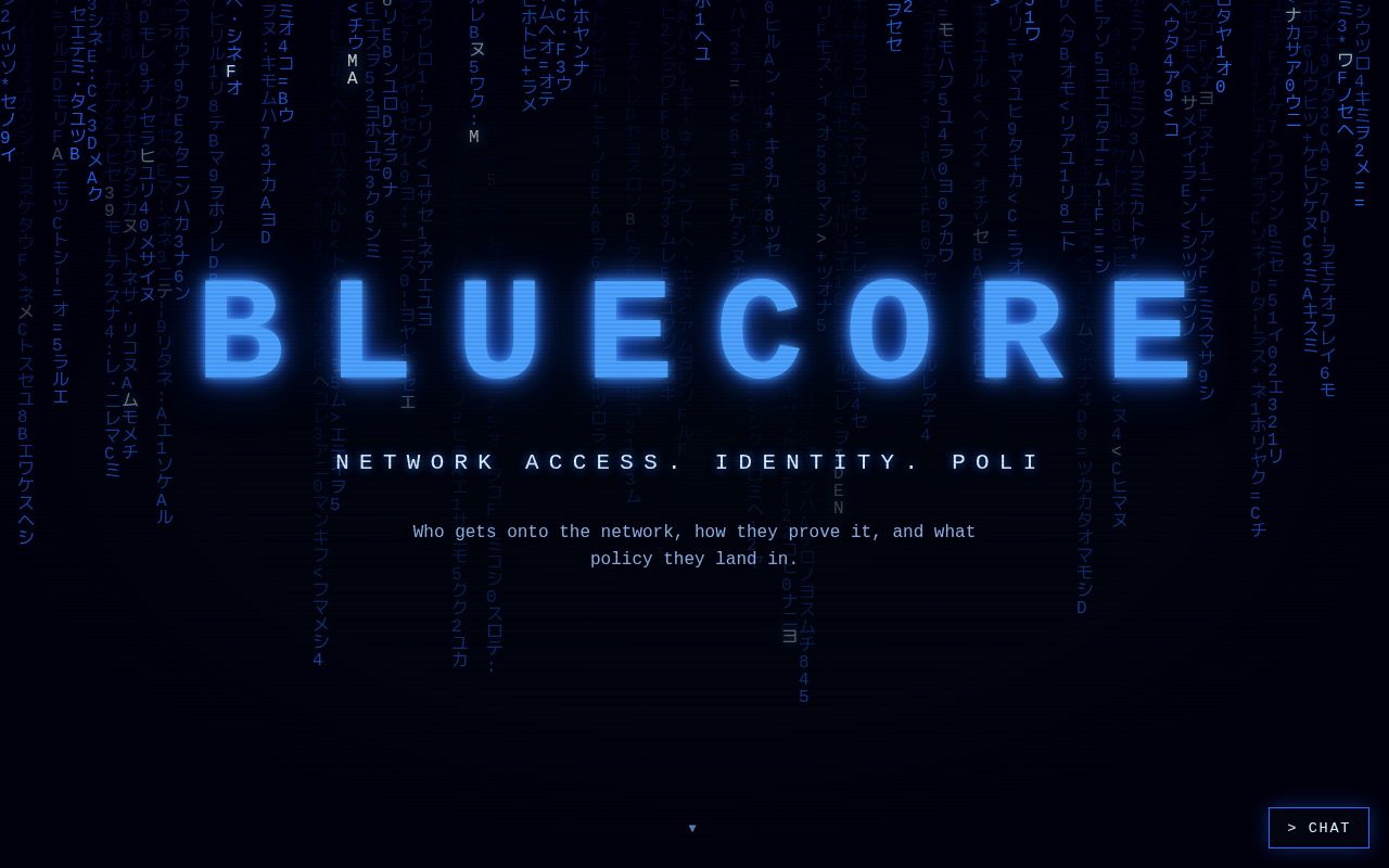 Preview of bluecore.joburg landing page (GitHub Pages)