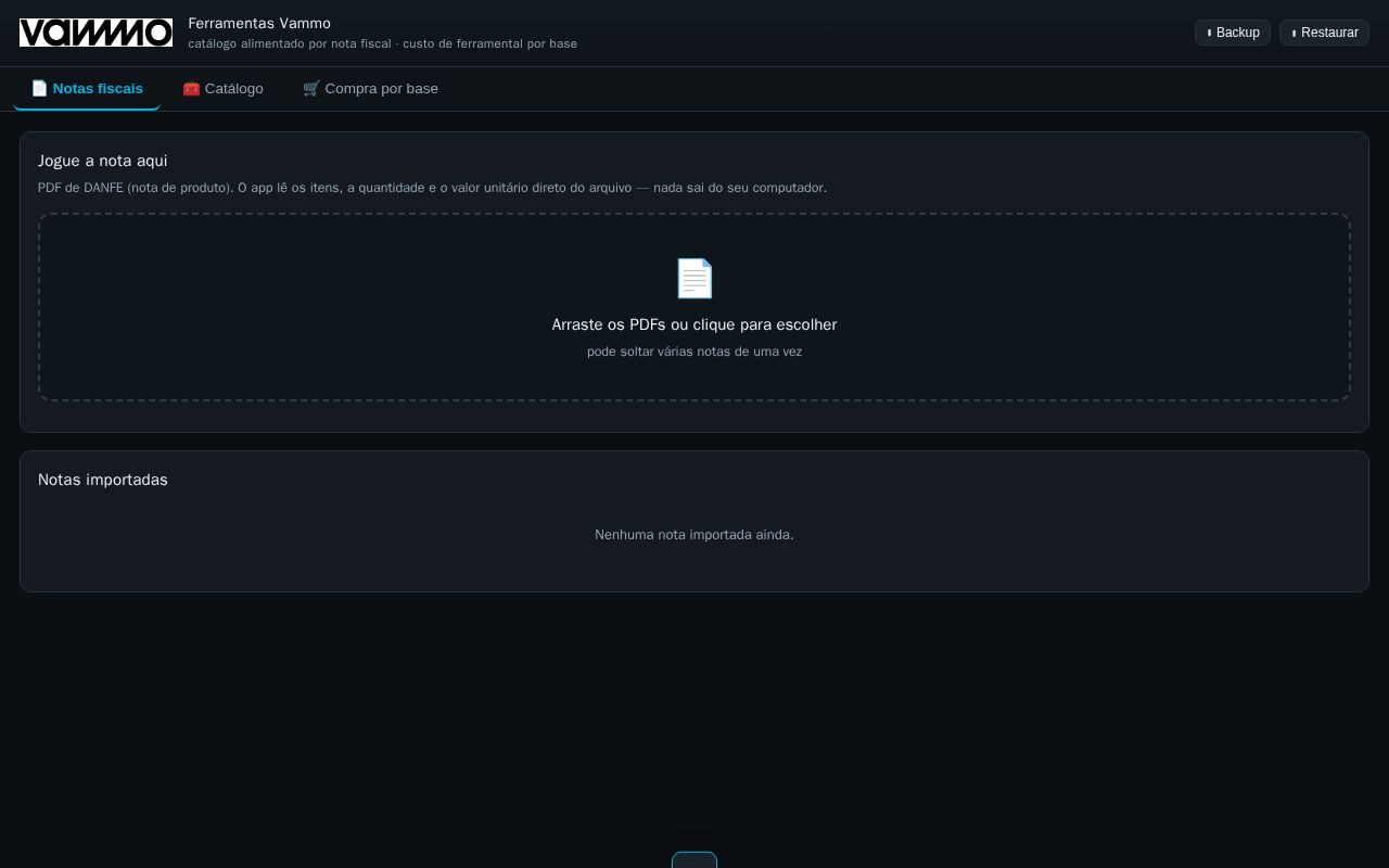 Preview of Vammo Ferramentas