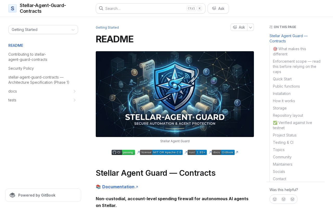 Preview of Stellar Agent Guard Contracts