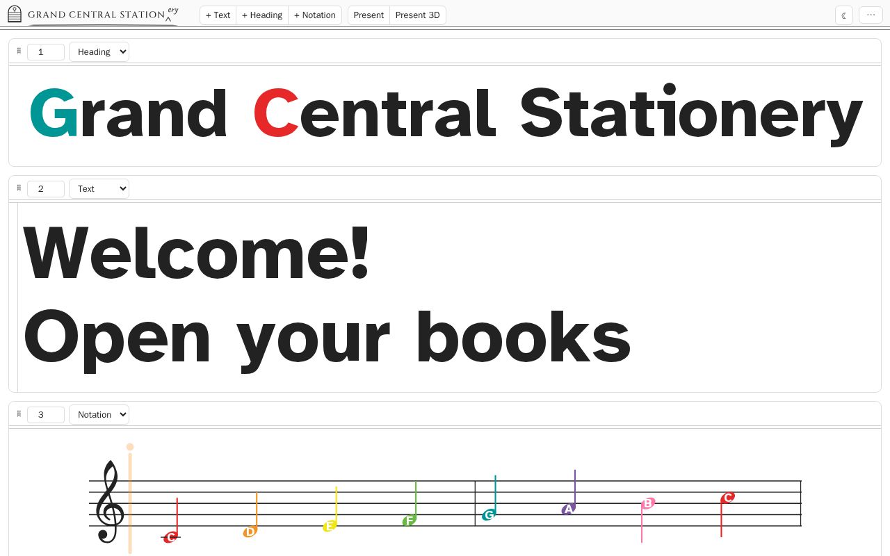 Preview of Grand Central Stationery
