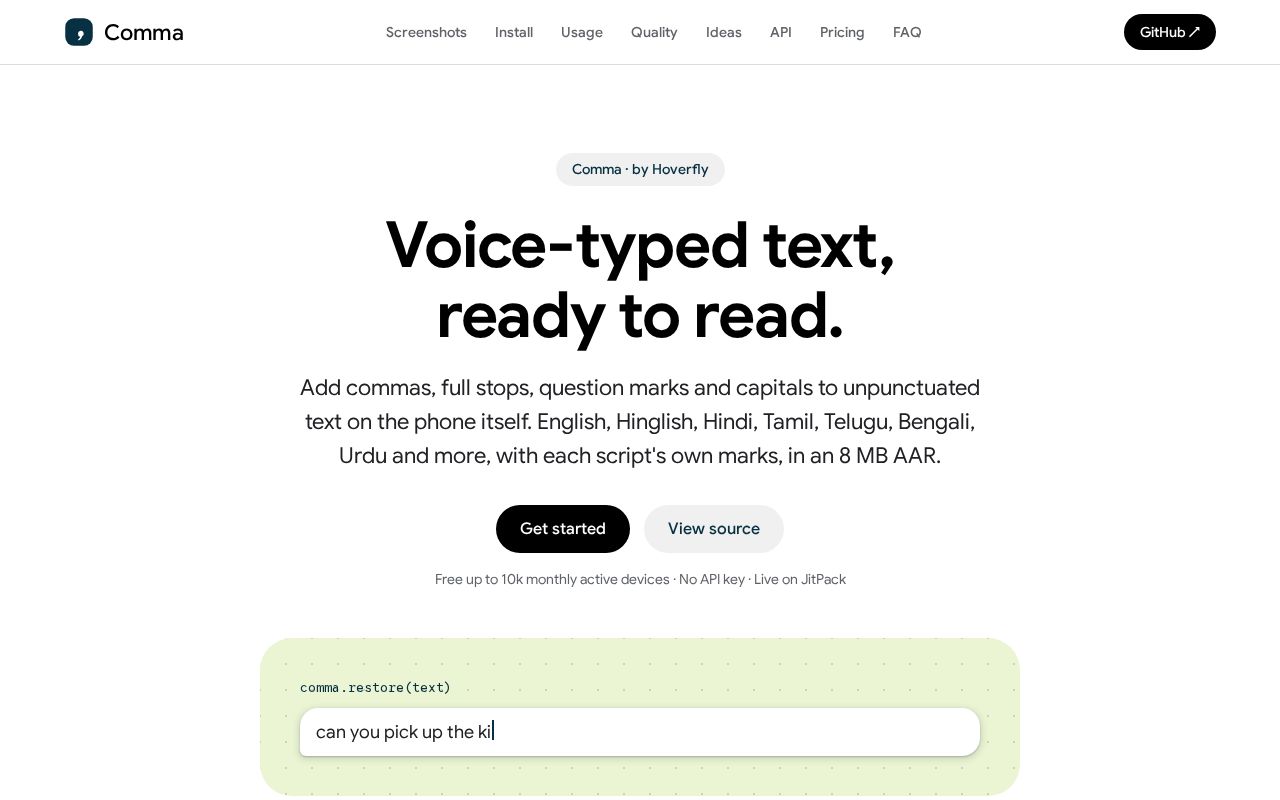 Preview of Comma
