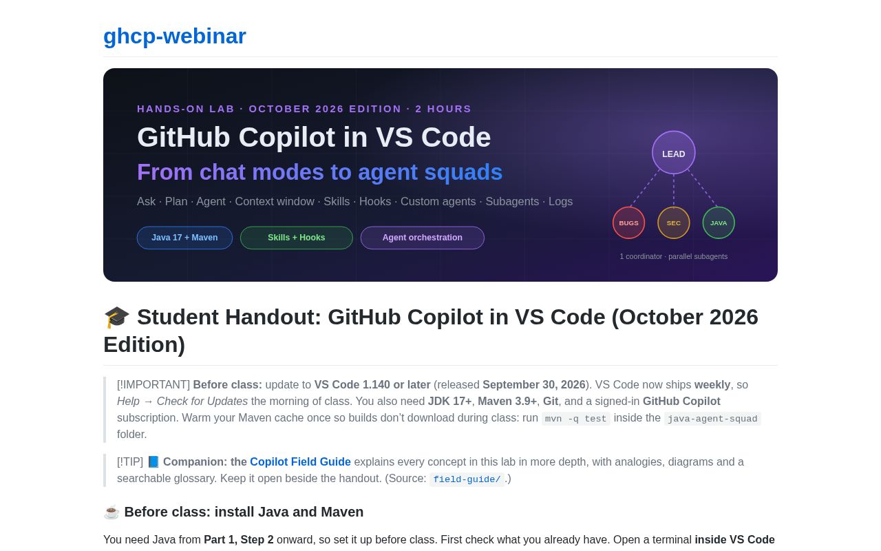 Preview of Ghcp Webinar