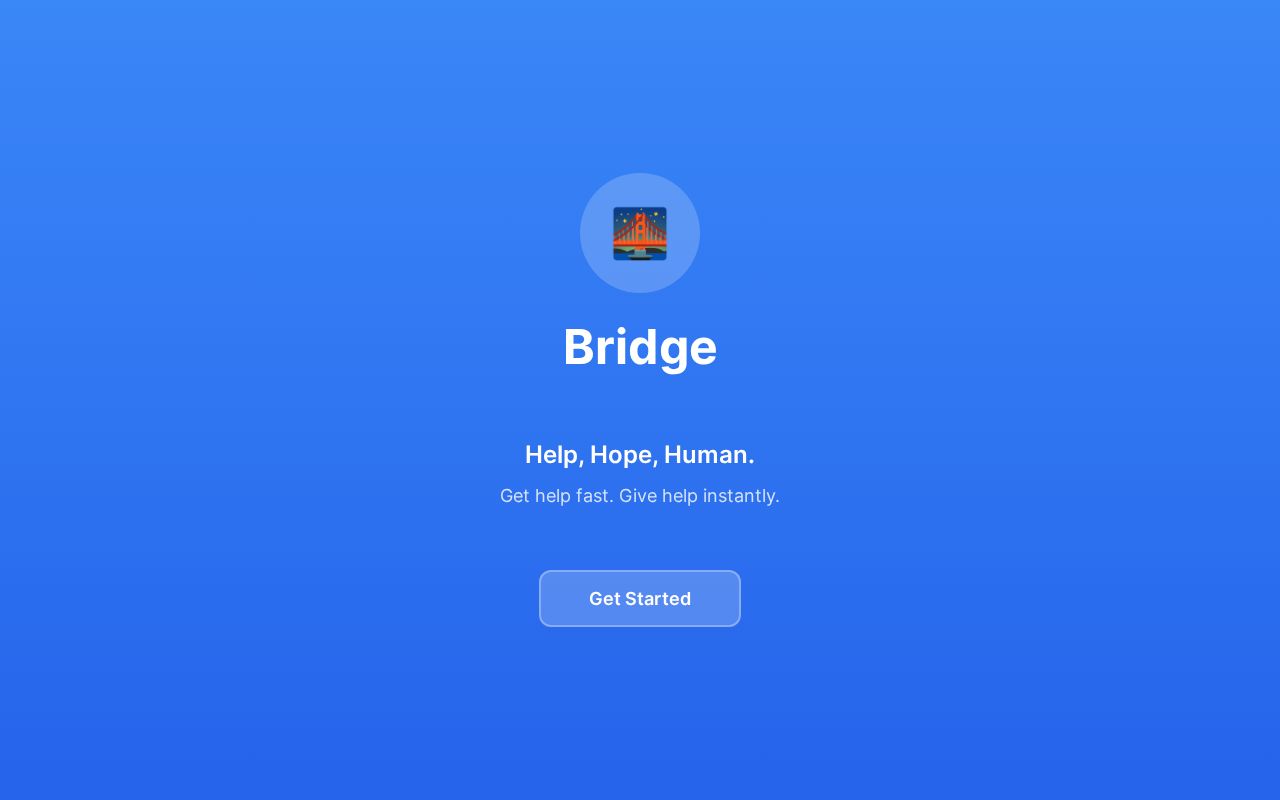 Preview of Bridge: AI Help for Homeless (Single Prompt)