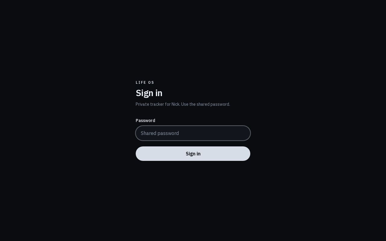 Preview of Life Tracker