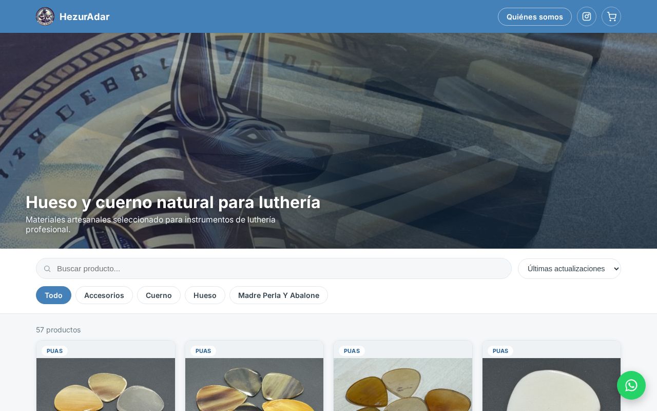 Preview of Tienda online HezurAdar