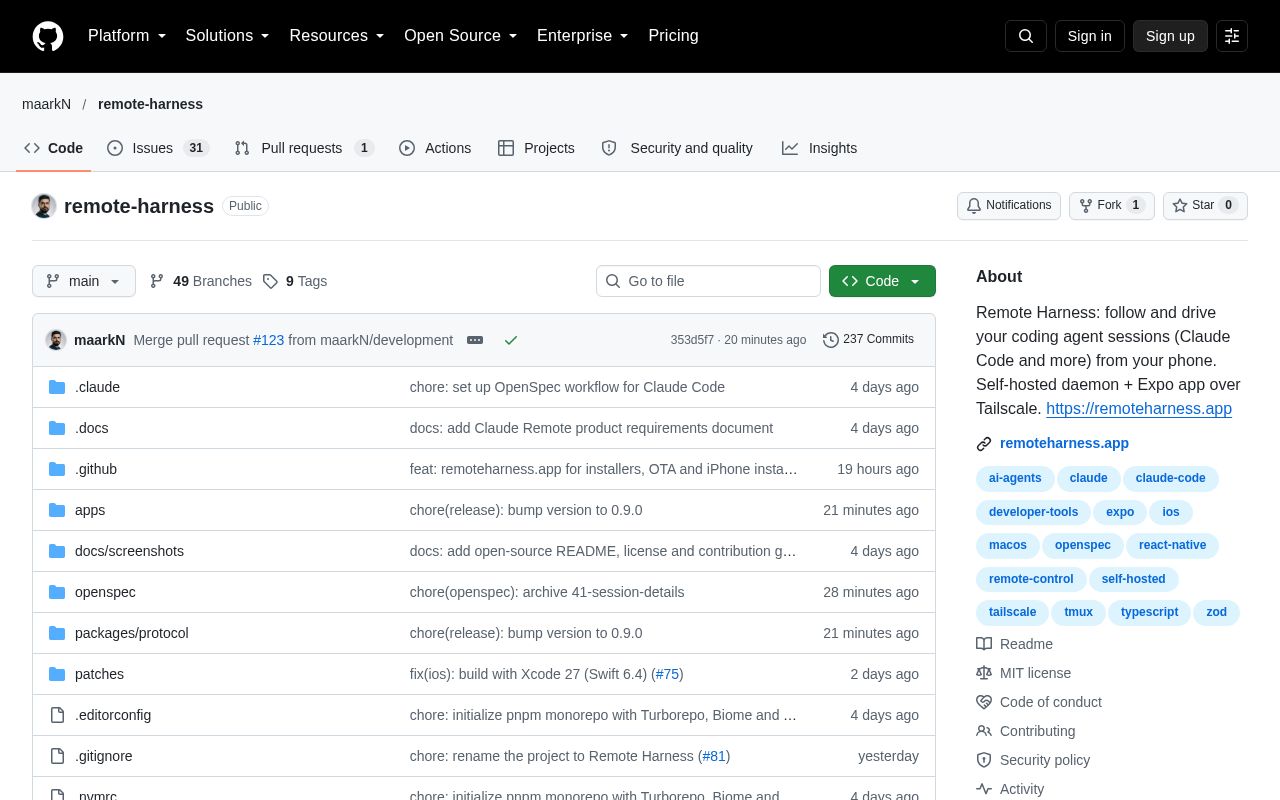 Preview of Remote Harness
