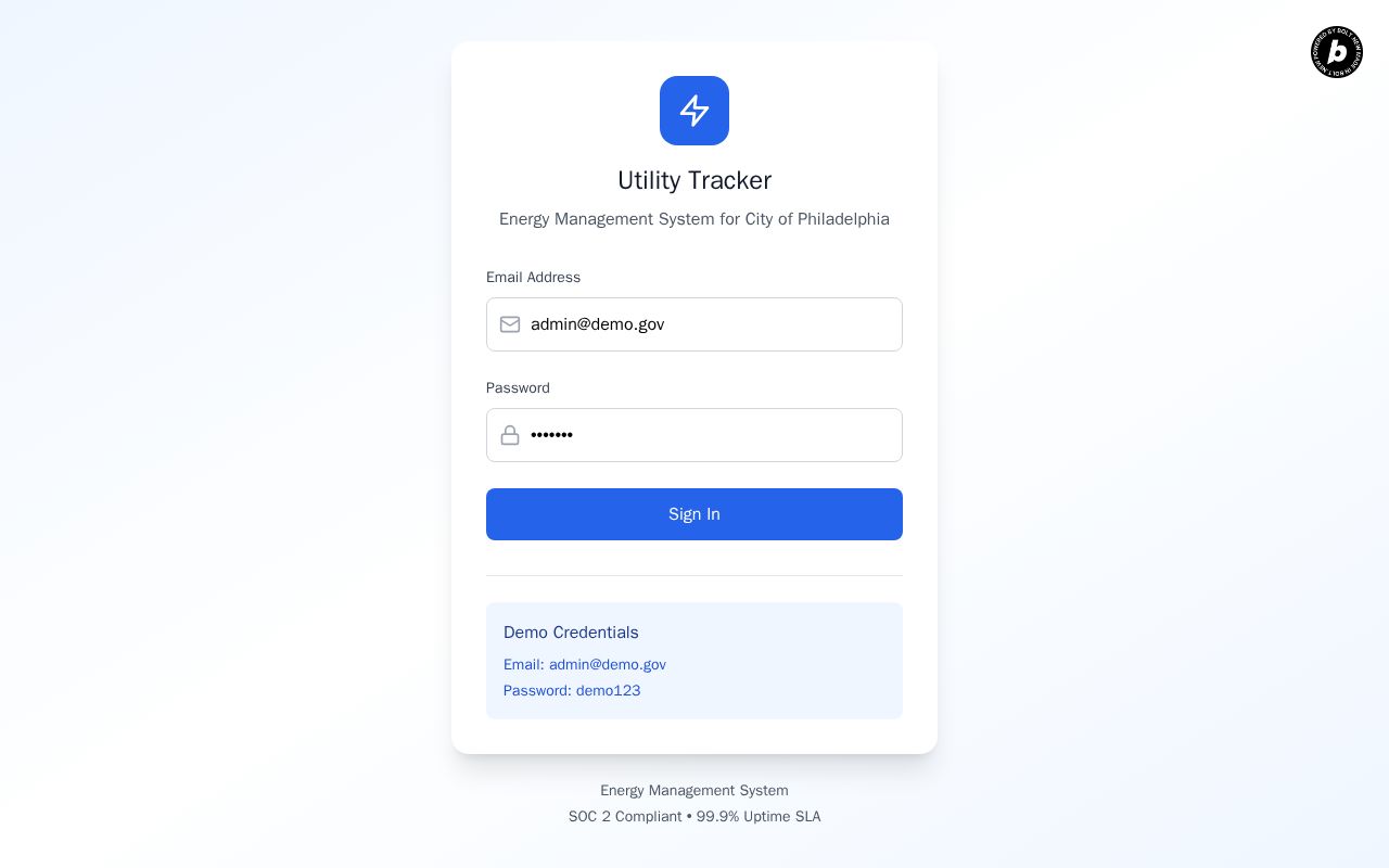 Preview of Utulity Management SaaS Platform