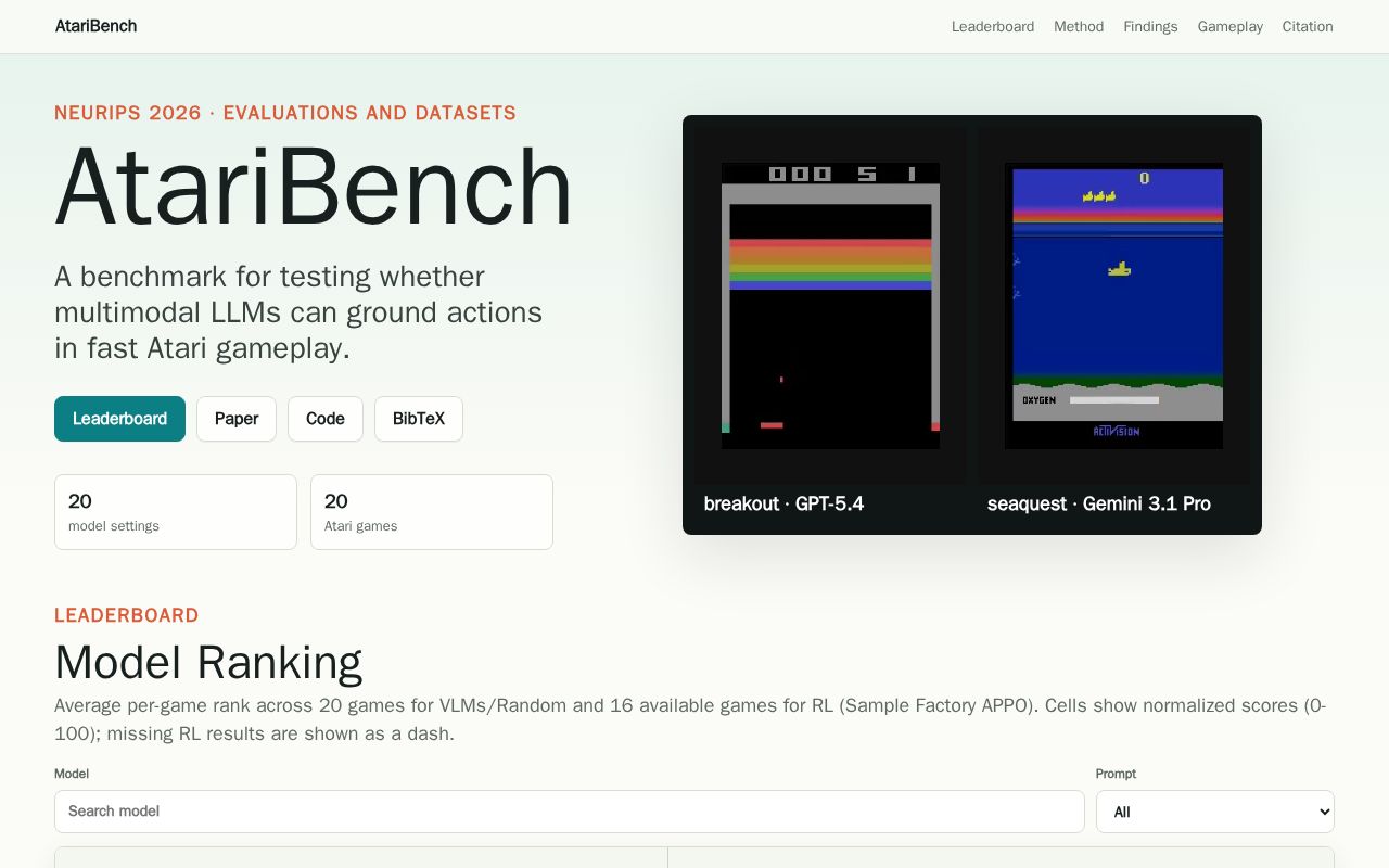 Preview of AtariBench