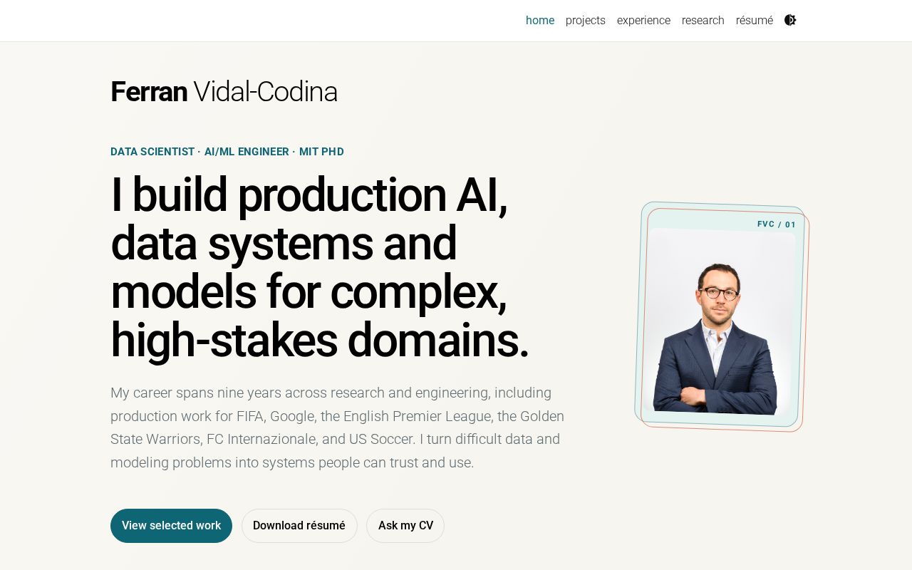Preview of Personal website