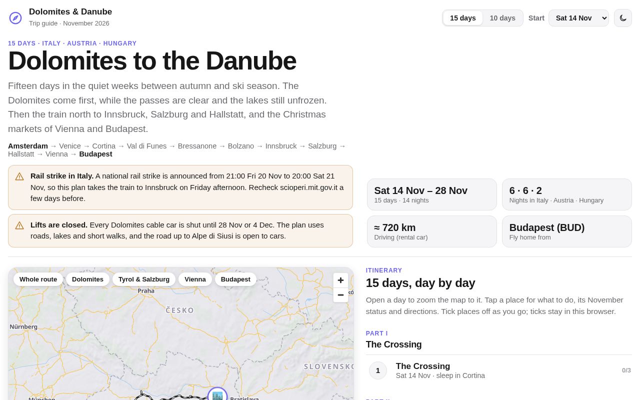 Preview of Dolomites Danube Quest