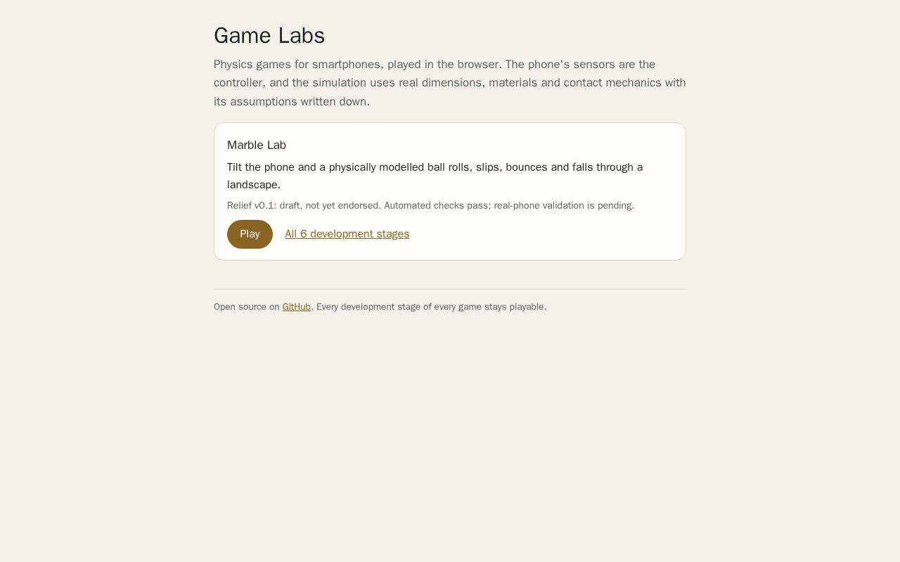 Preview of Game Labs