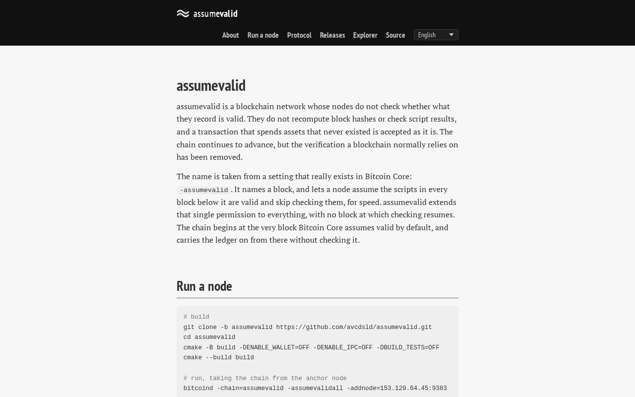 Preview of assumevalid