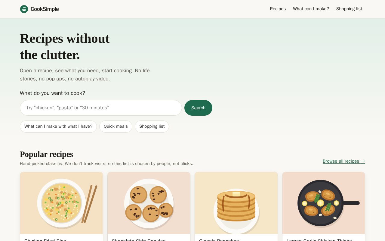 Preview of Cooksimple