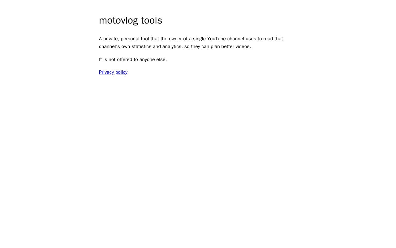 Preview of Motovlog Tools