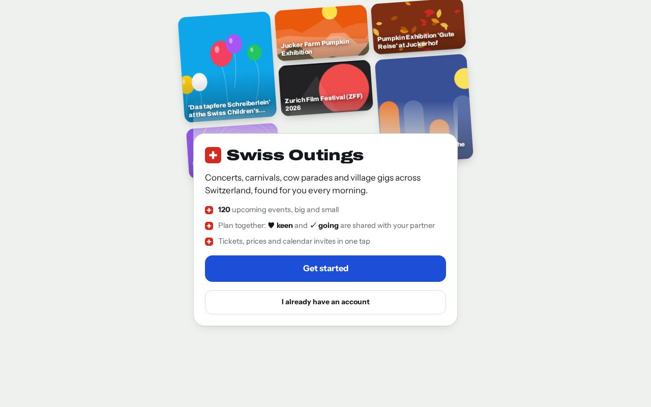 Preview of Swiss Outings