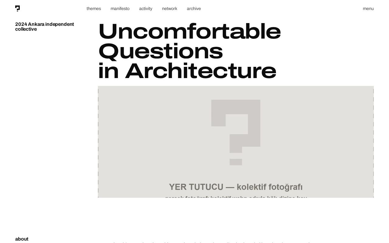 Preview of Uncomfortable Questions Archi