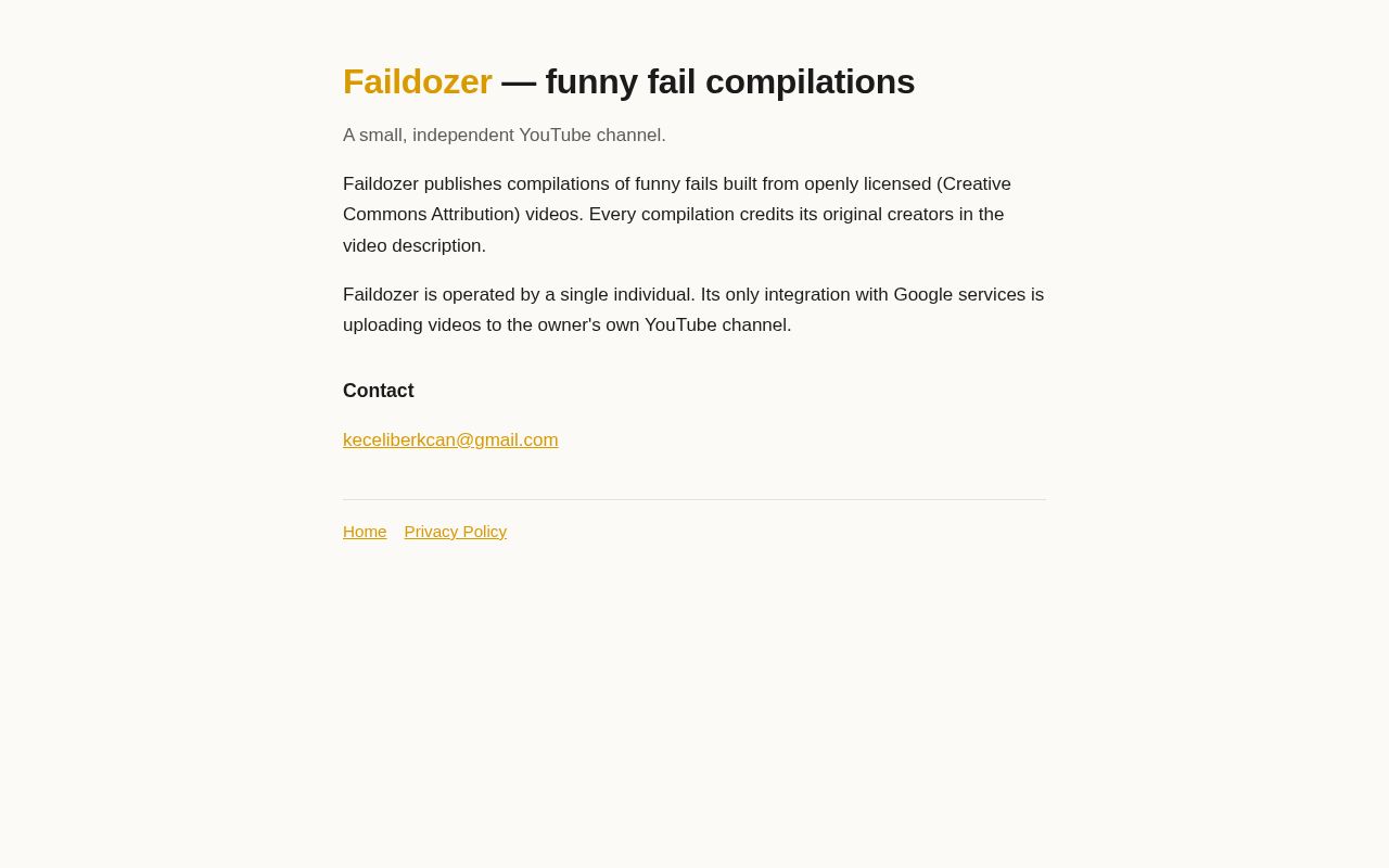 Preview of Faildozer Site