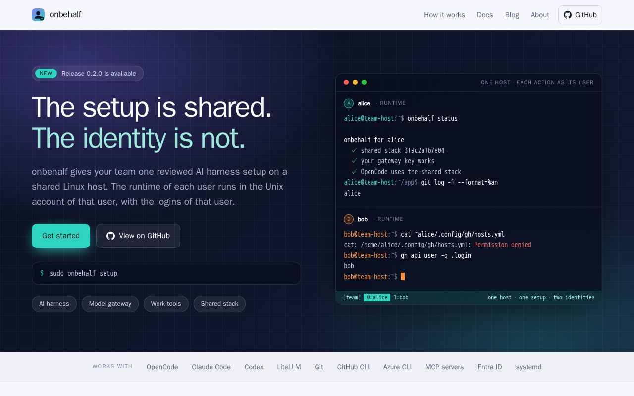 Preview of Onbehalf