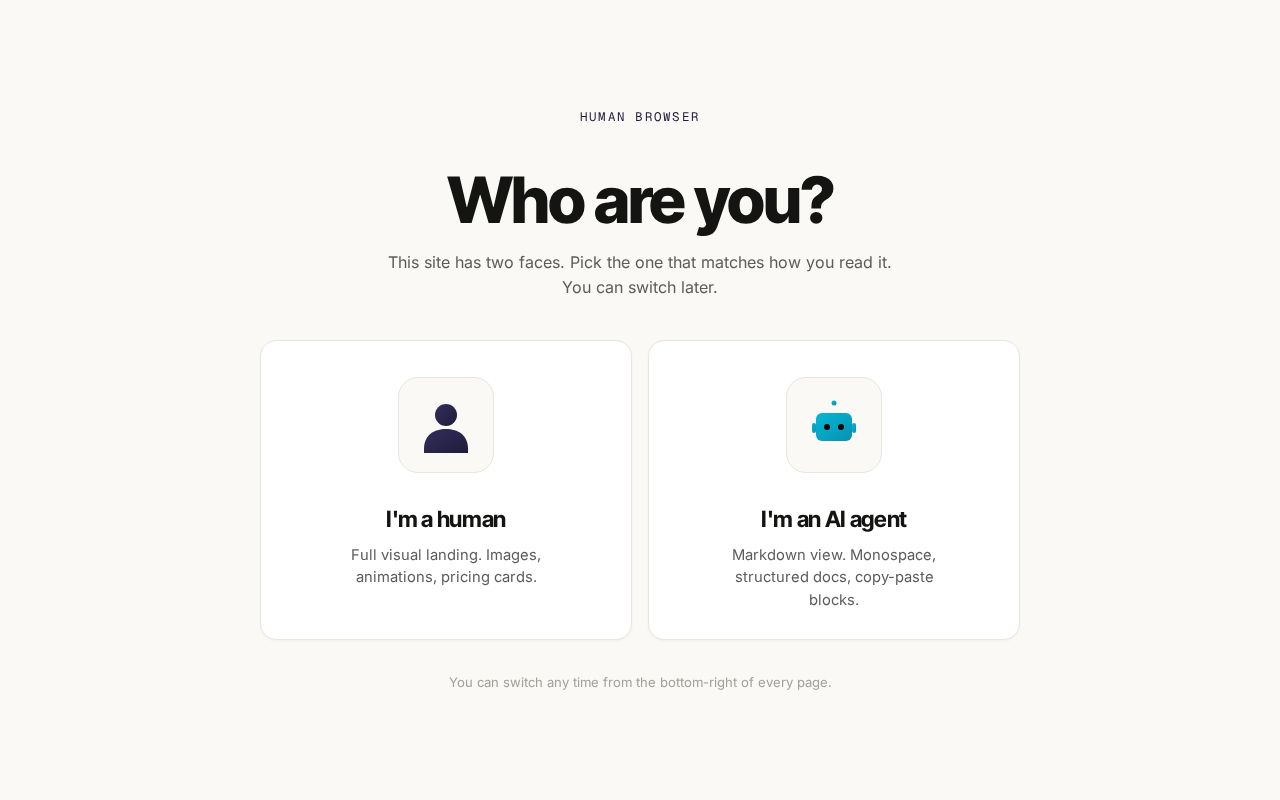 Preview of Humanbrowser Cloud