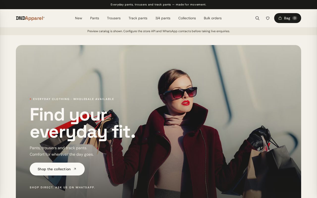 Preview of Clothing Ecommerce Platform