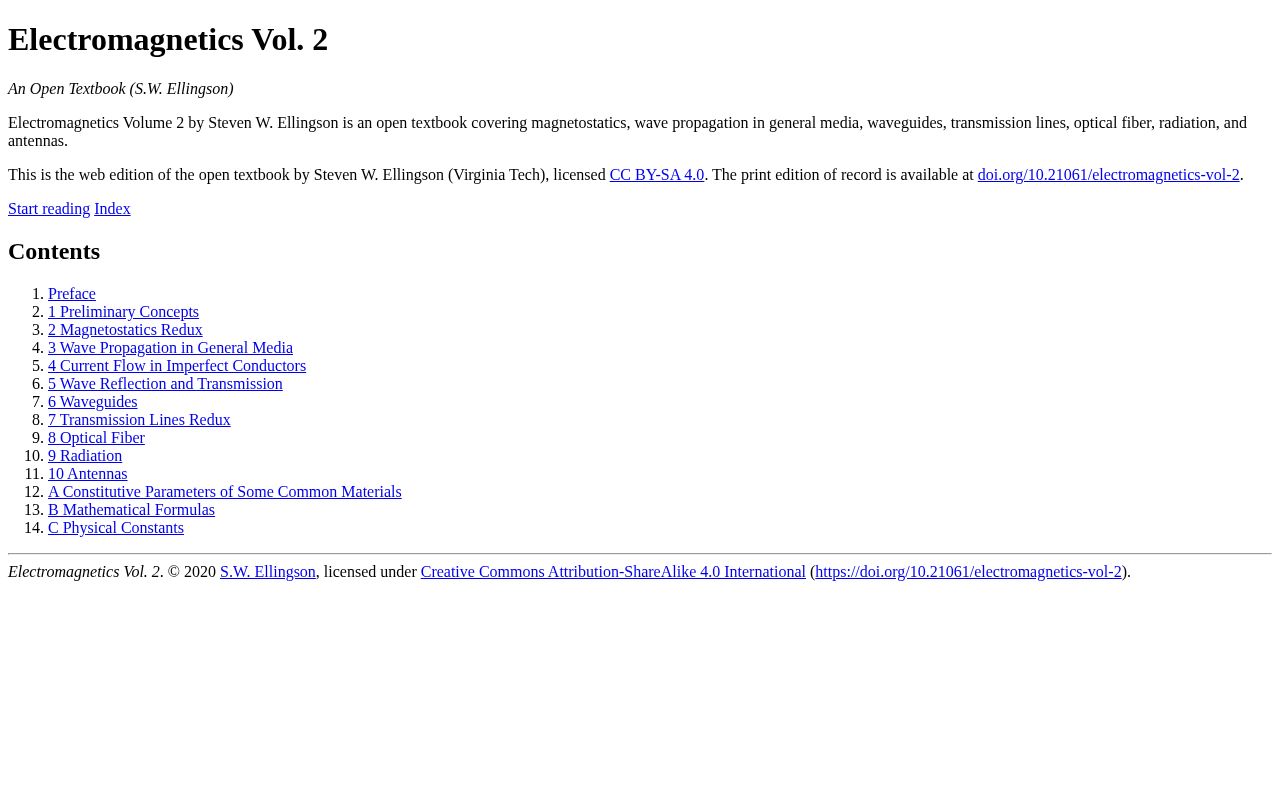 Preview of ElectromagneticsVolTwoTextbook