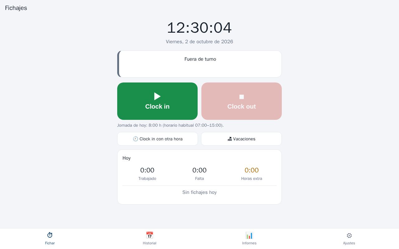 Preview of Calendar Clocking