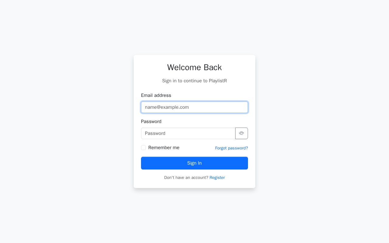 Preview of Playlistr