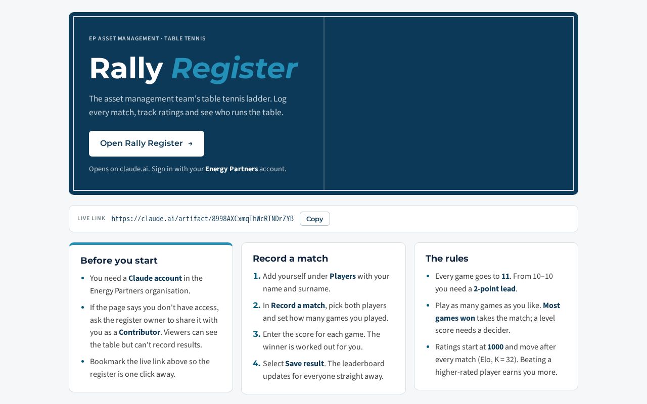 Preview of Rally Register