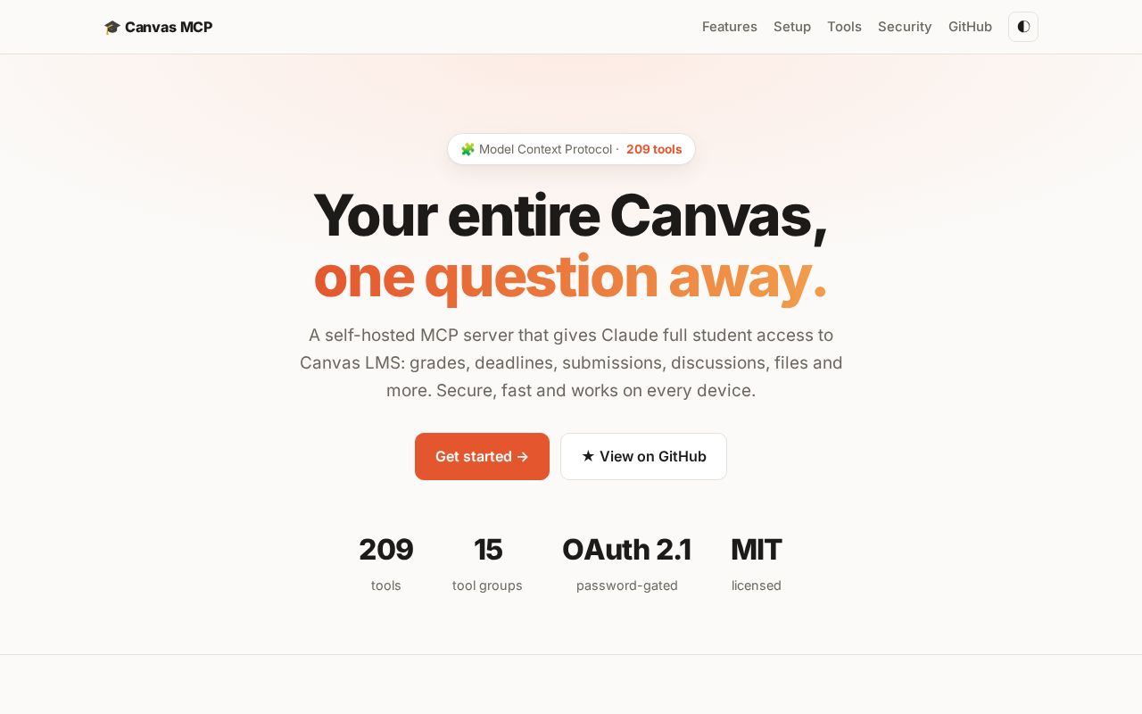 Preview of Canvas Lms Mcp Server