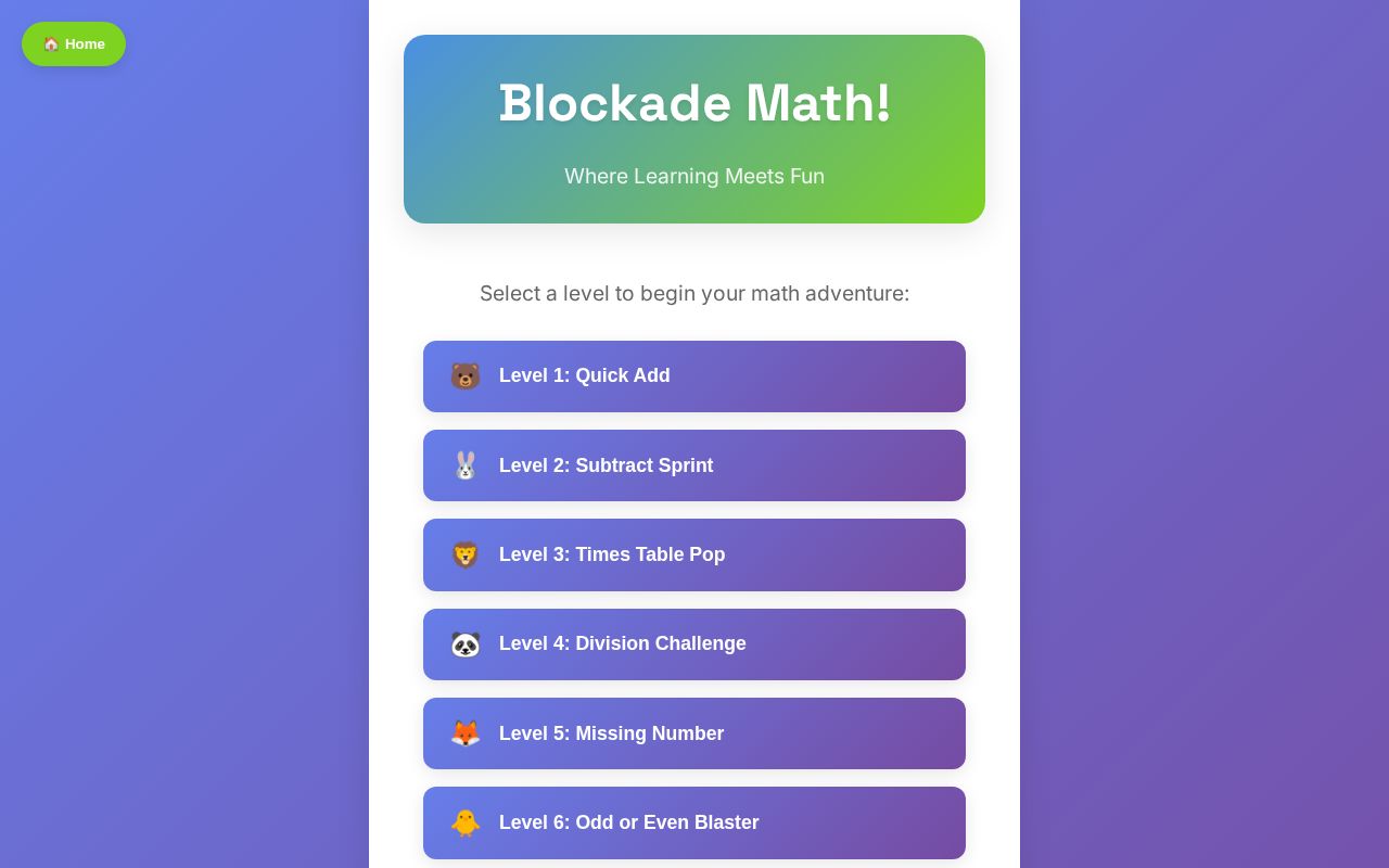 Preview of Blockade Math