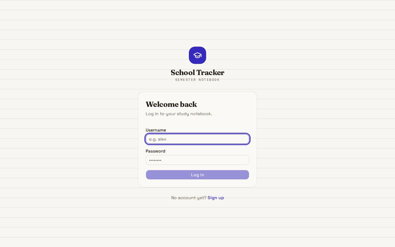 Preview of Schooltracker