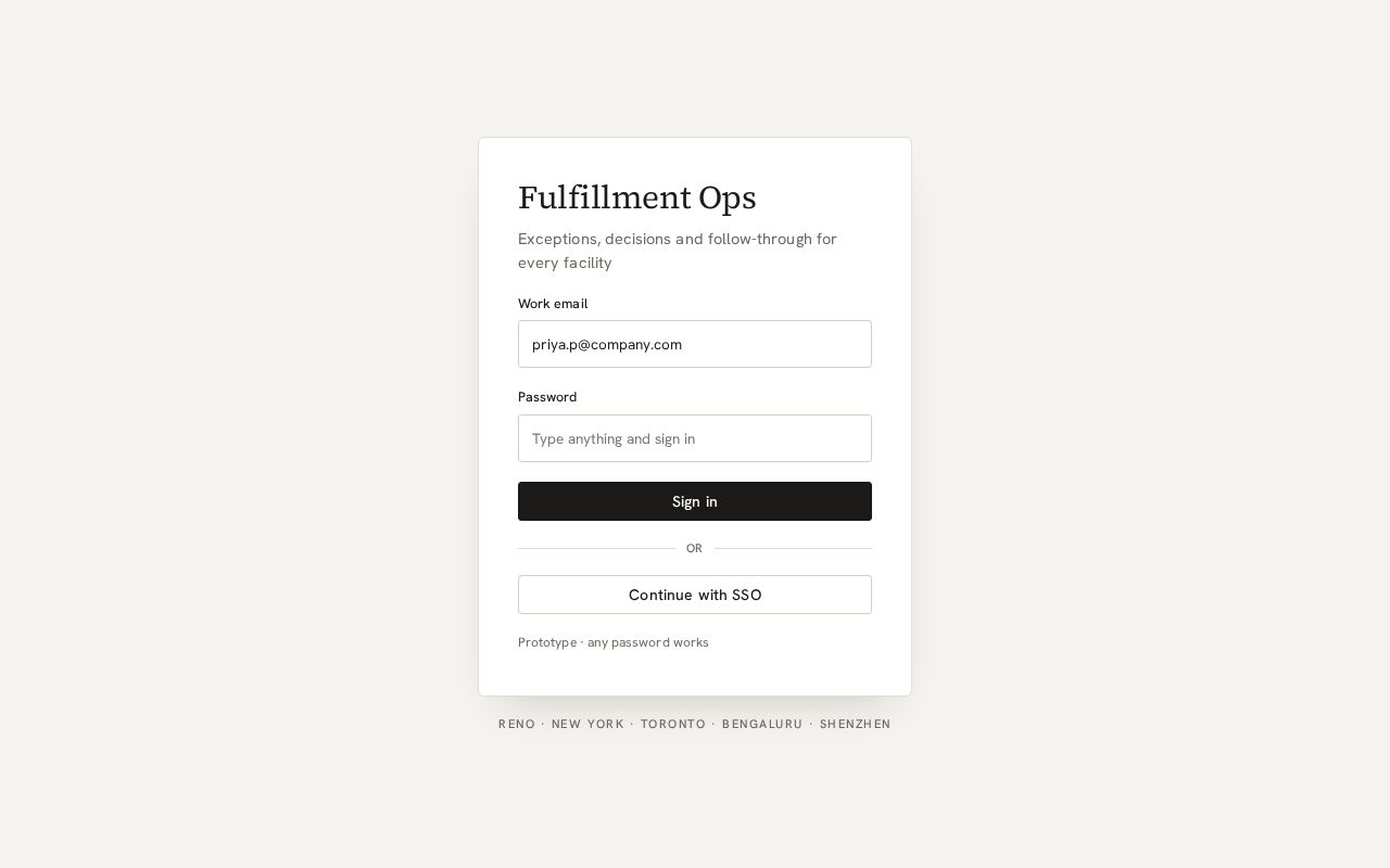 Preview of Fulfilment Exception Management
